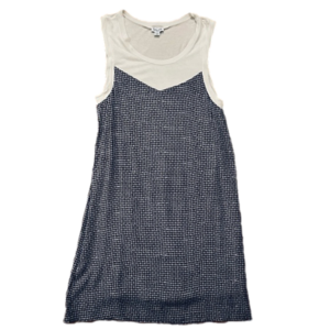 Splendid White and Blue Midi Dress